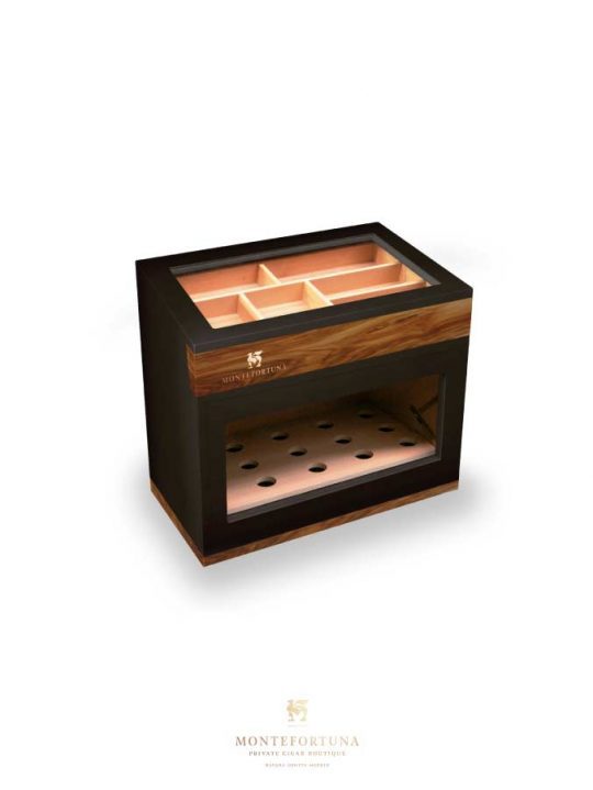 Montefortuna Graphite Humidor Glass